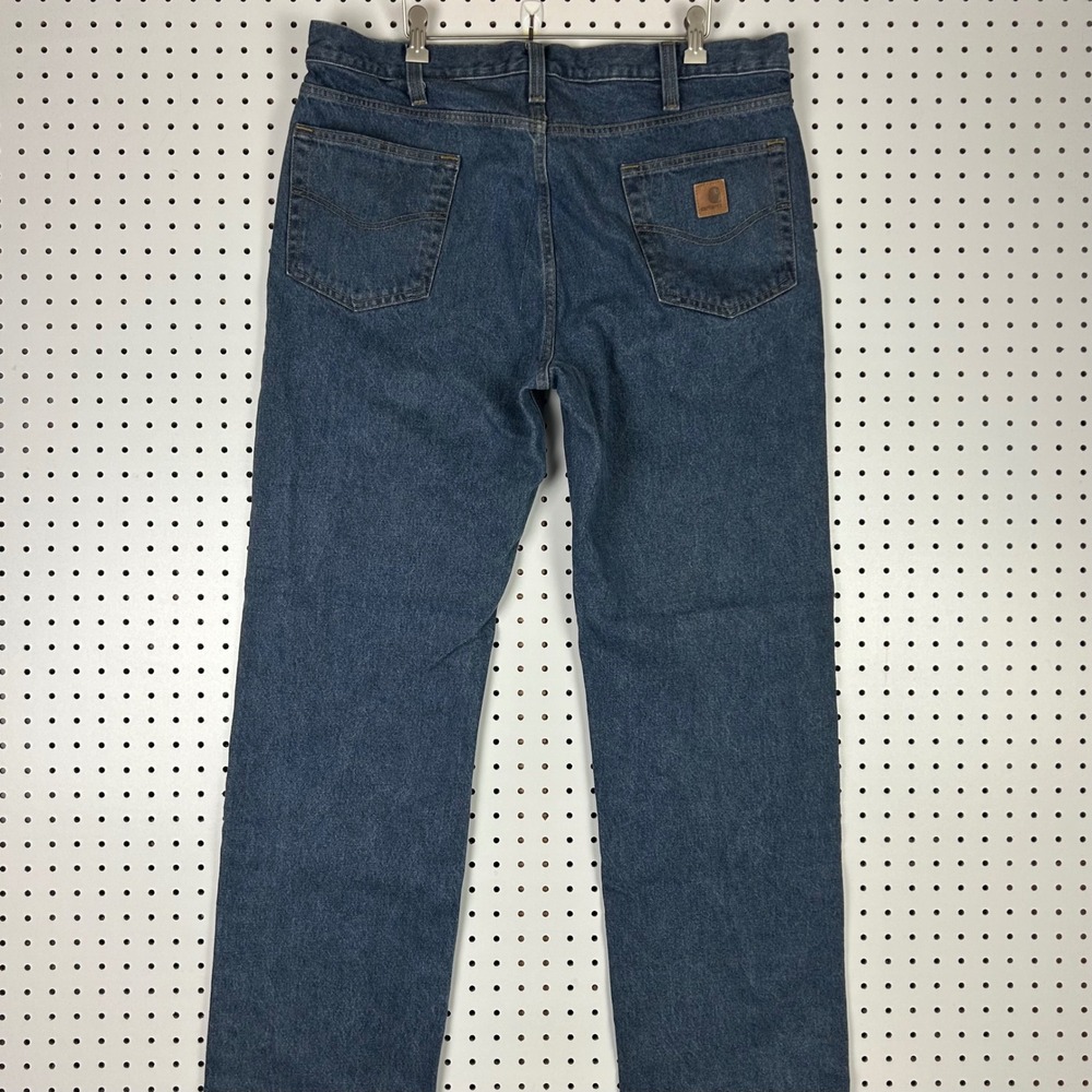 Carhartt B480 DPS Traditional Fit Jeans Mens 38x34 Dark Wash Blue Denim Workwear